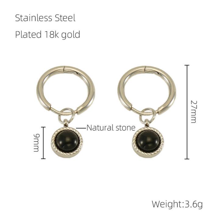 Gold Open Circle Drop Earrings  |  Womens Jewellery Accessories Jewellery