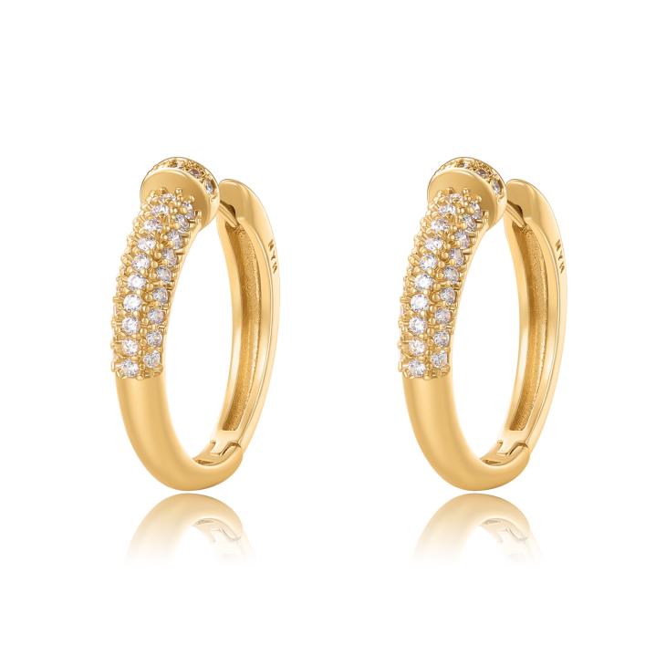 Gold  Plated Diamante Band Ring  |  Womens Jewellery Accessories Jewellery