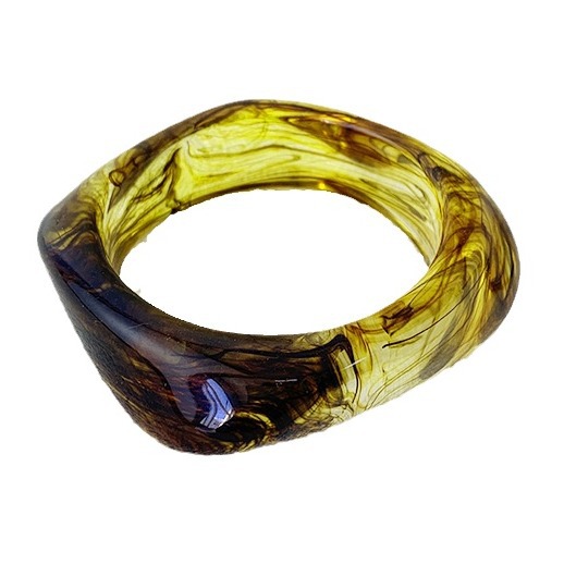 Green Chunky Resin Bangle  |  Womens Jewellery Accessories Jewellery