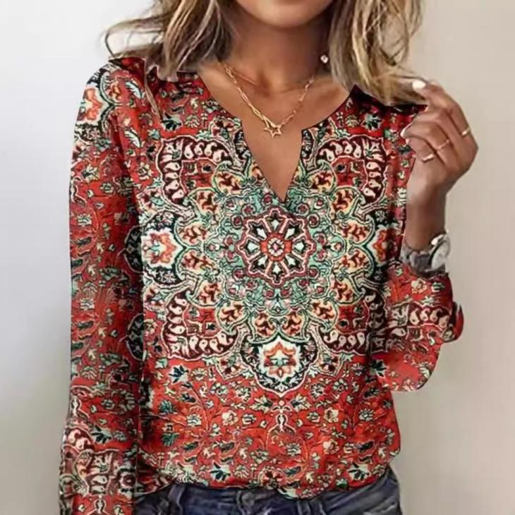 Green Floral Tie Front Top  |  Womens Blouses & Shirts Blouses & Shirts Blouses & Shirts