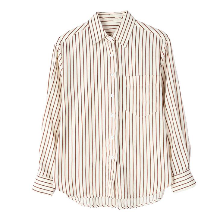 Green Poplin Stripe Shirt  |  Womens Blouses & Shirts Blouses & Shirts Blouses & Shirts