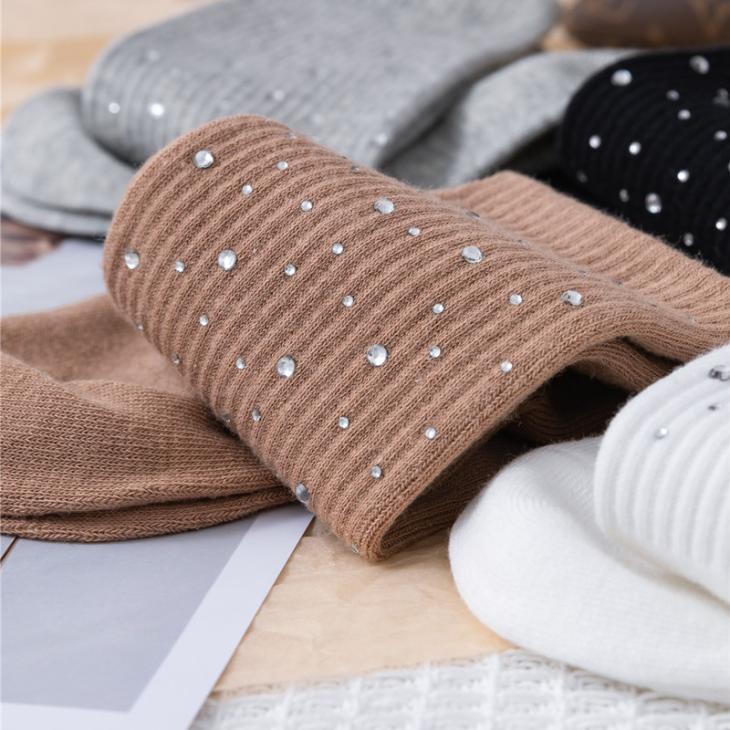 Grey Diamante Embellished Socks  |  Womens Socks & Tights Accessories Socks & Tights