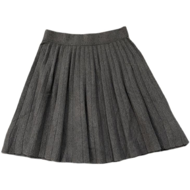 Grey Knit Mini Skirt  |  Womens Skirts Clothing Skirts