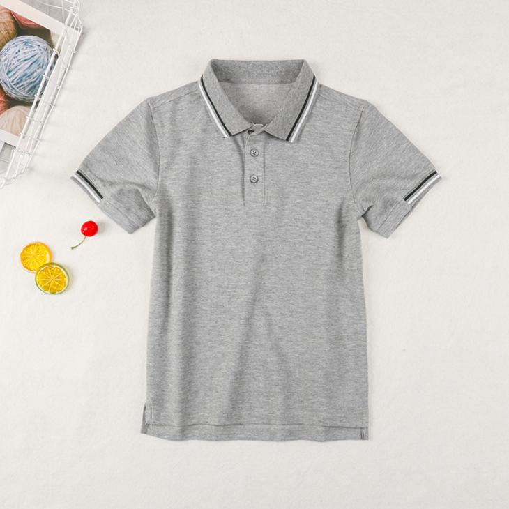 Grey Pique Slim Fit Polo Shirt  |  Mens Polo Shirts Clothing Matching Sets