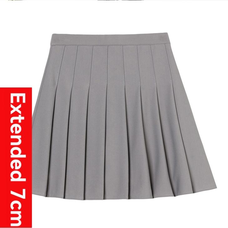 Grey Pleated Mini Skort  |  Womens Skirts Clothing Shorts