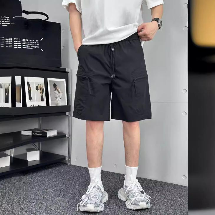 Grey Regular Fit Cargo Shorts  |  Mens Shorts Clothing Mens