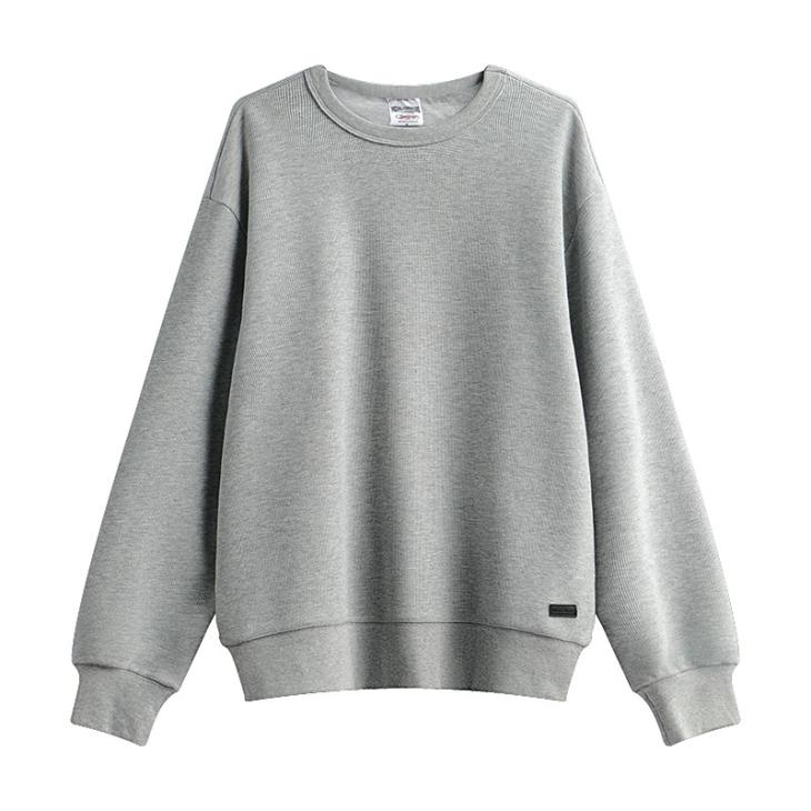 Grey Slim Fit Textured Smart Sweatshirt  |  Mens Hoodies & Sweatshirts Clothing Hoodies & Sweatshirts