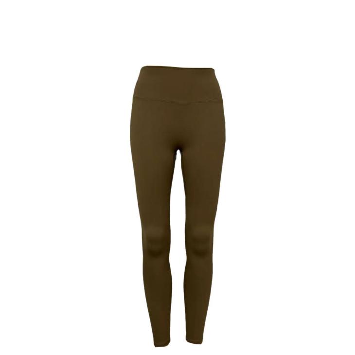 Khaki High Waisted Leggings  |  Womens Loungewear Clothing Leggings & Joggers