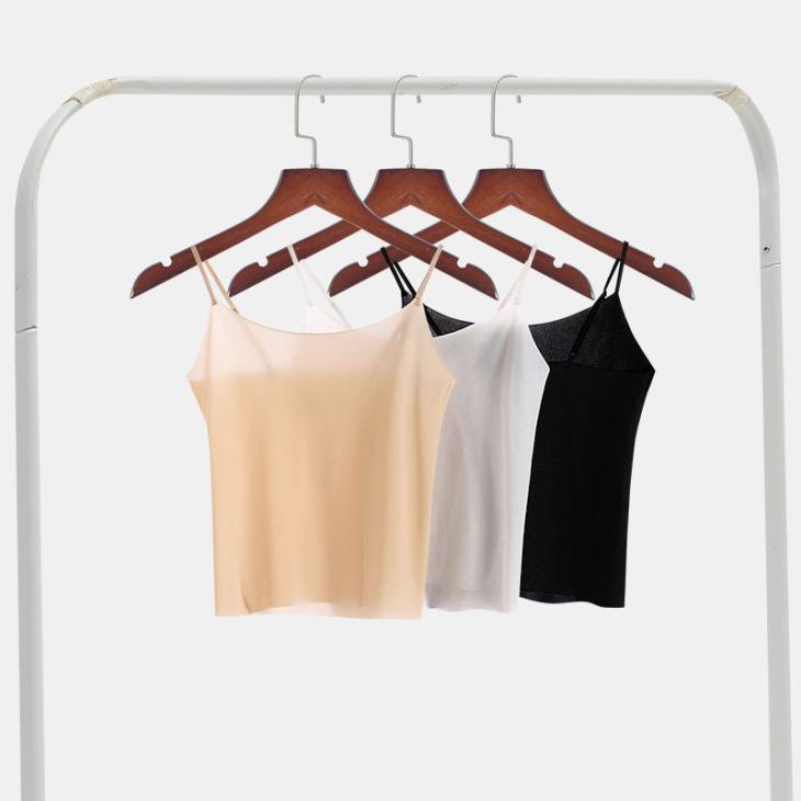 Khaki Satin Cowl Neck Cami Top  |  Womens Tops & T-Shirts Clothing Tops & T-Shirts