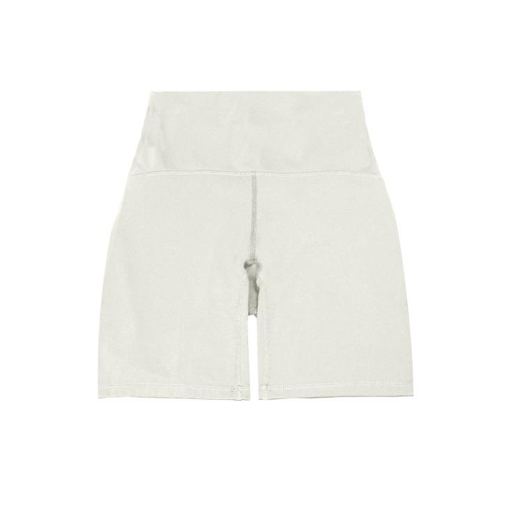 Khaki Washed High Waisted Cycling Shorts  |  Womens Shorts Clothing Shorts