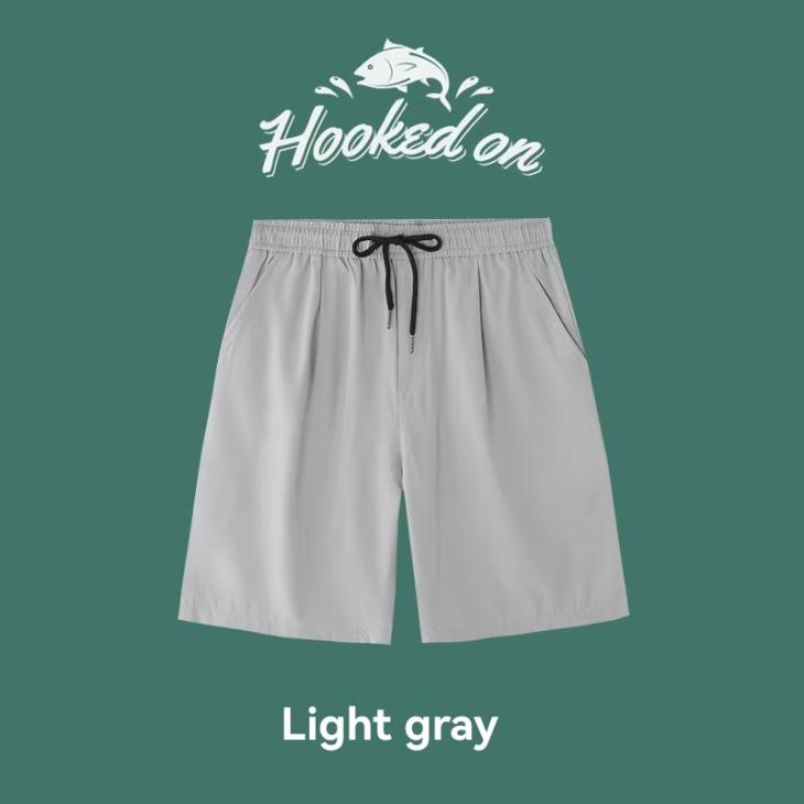 Light Green Regular Fit Pull On Shorts  |  Mens Shorts Clothing Mens