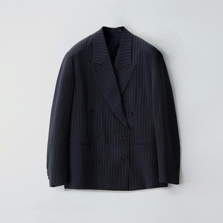 Navy Pinstripe Suit Jacket  |  Mens Suits Clothing Mens