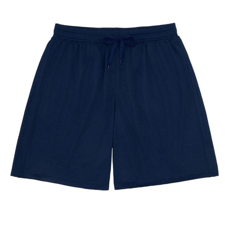 Navy Regular Fit Pull On Shorts  |  Mens Shorts Clothing Mens