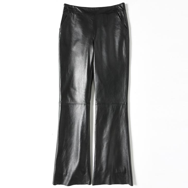 Petite Black Faux Leather Flare Leggings  |  Womens Trousers Clothing Leggings & Joggers