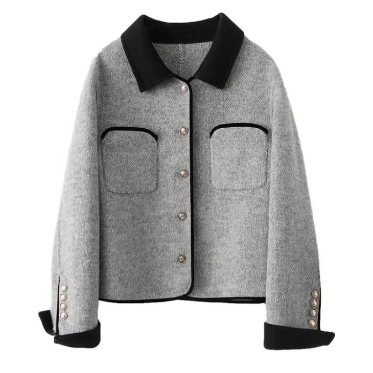 Petite Grey Stitch Detail Jacket  |  Womens Coats & Jackets Clothing Coats & Jackets