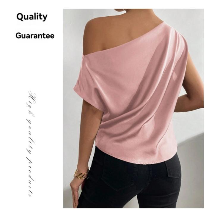 Pink Drape Velvet Top  |  Womens Tops & T-Shirts Clothing Tops & T-Shirts