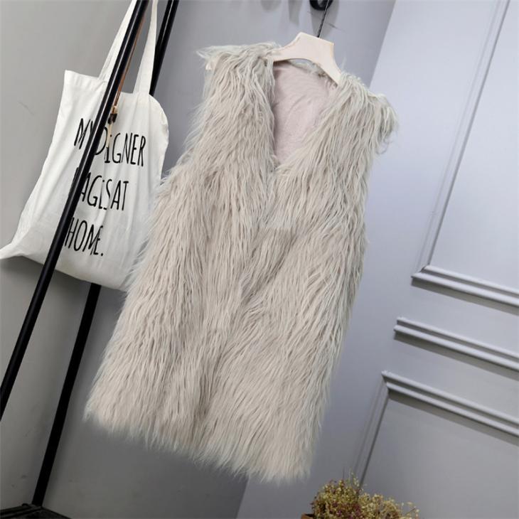 Pink Shaggy Faux Fur Longline Gilet  |  Womens Coats & Jackets Clothing Coats & Jackets