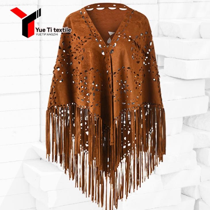 Pink Suede Studded Fringe Waistcoat  |  Womens Coats & Jackets Clothing Co-Ord Sets