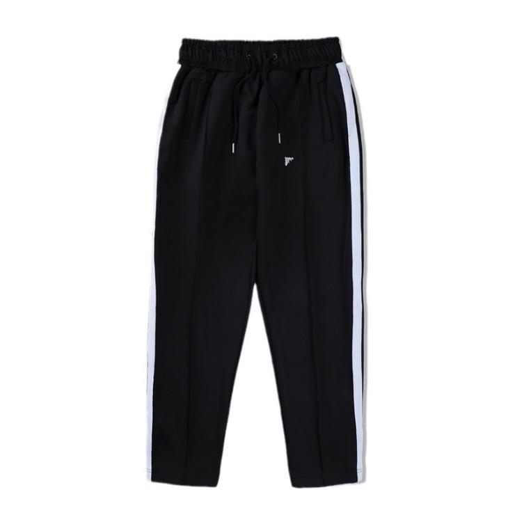 Plus Black Side Stripe Wide Leg Joggers  |  Womens Leggings & Joggers Clothing Leggings & Joggers