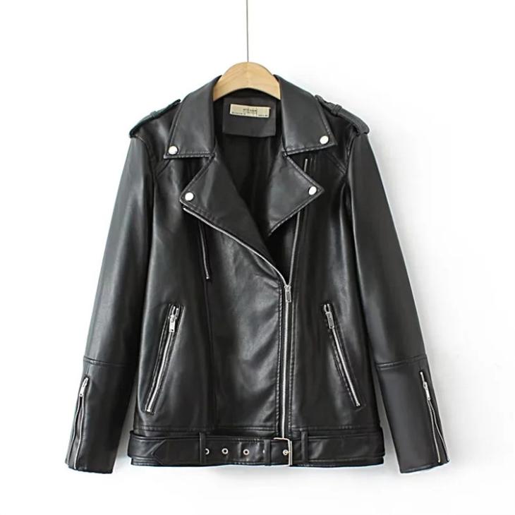 Plus Brown Leather Oversized Biker Jacket  |  Womens Coats & Jackets Clothing Coats & Jackets