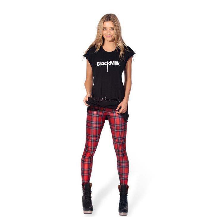 Red Check Mesh Wide Leg Trousers  |  Womens Co-Ord Sets Clothing Co-Ord Sets