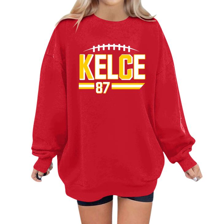 Red Kansas City Chiefs Sweatshirt  |  Womens Loungewear Clothing Hoodies & Sweats