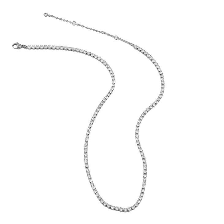 Silver Colour Cable Chain Necklace  |  Mens Jewellery & Watches Accessories Jewellery & Watches