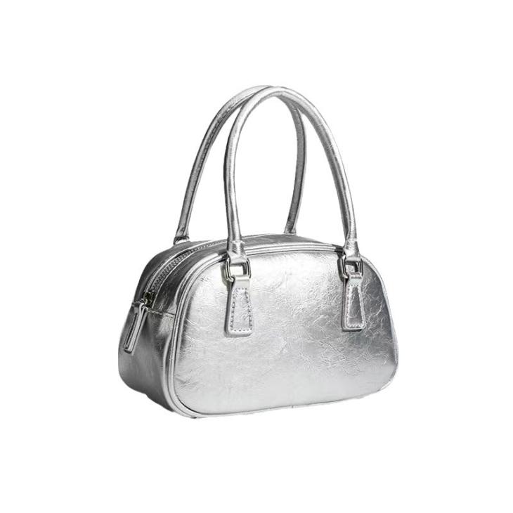 Silver Mini Bowler Cross Body Bag  |  Womens Bags, Purses & Luggage Accessories Bags, Purses & Luggage