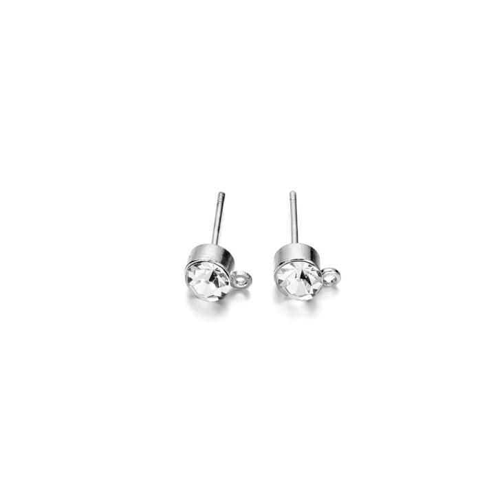 Silver Multipack Rhinestone Stud Earrings  |  Mens Jewellery & Watches Accessories Jewellery & Watches