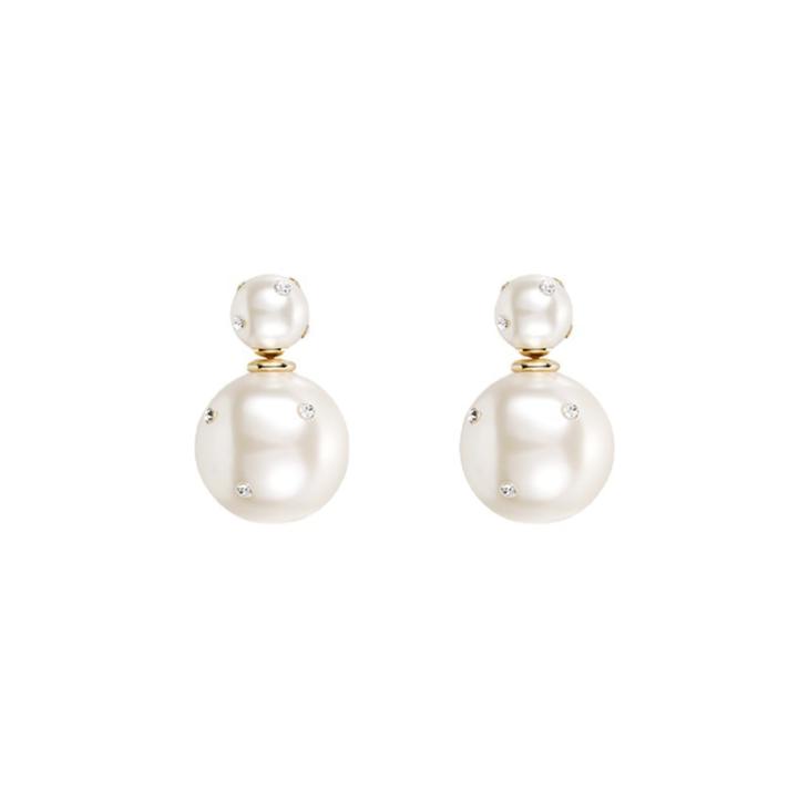 Silver Pearl Ball Earrings  |  Womens Jewellery Accessories Jewellery