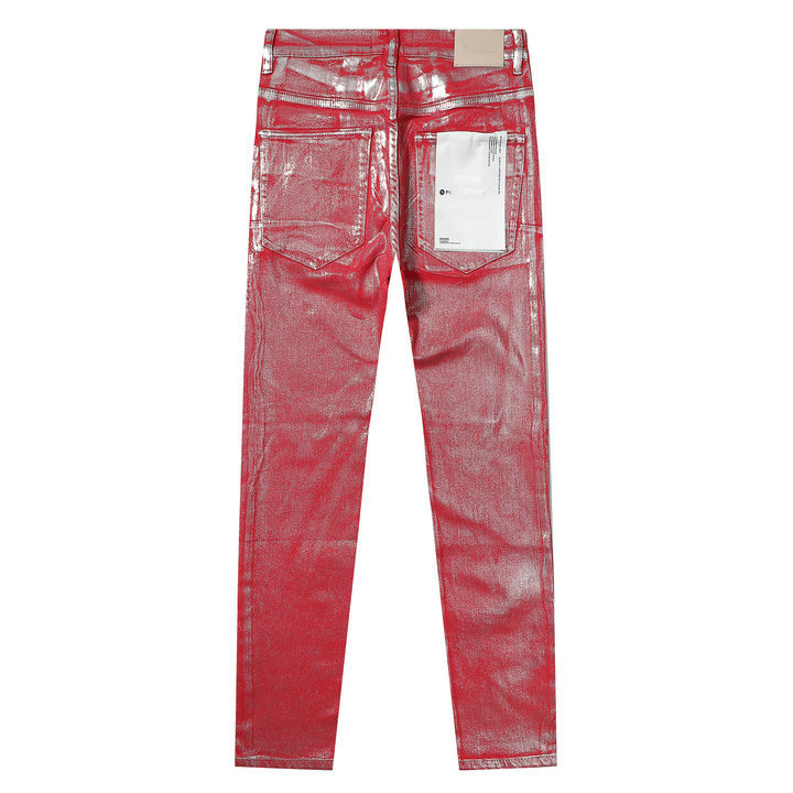 Silver Stove Pipe Straight Coated Jeans  |  Womens Jeans Clothing Jeans