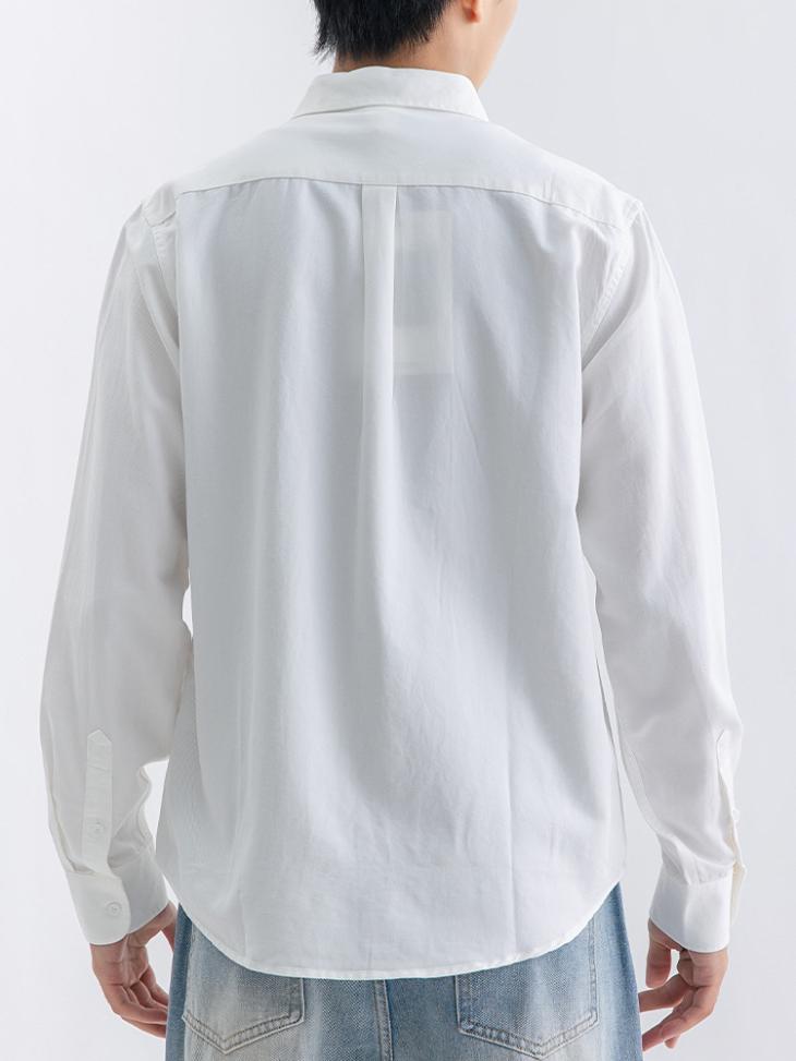 Stone Regular Fit Cord Collar Shirt  |  Mens Shirts Clothing Mens