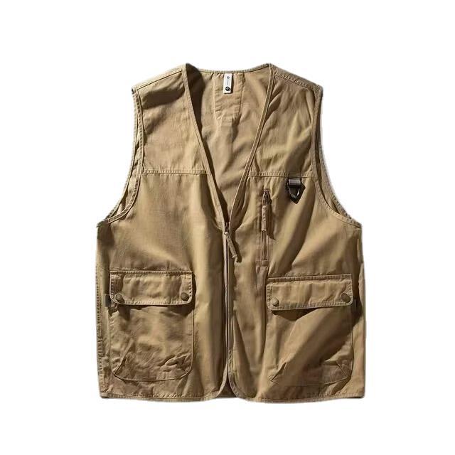 Stone Regular Fit Utility Gilet  |  Mens Coats & Jackets Clothing Coats & Jackets