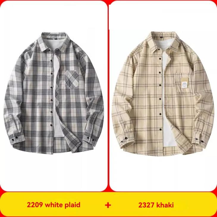 Stone Regular Fit Waffle Texture Check Shirt  |  Mens Tops Clothing Mens