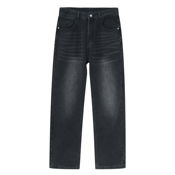 Washed Black Loose Fit Jeans  |  Mens Essentials Clothing Essentials