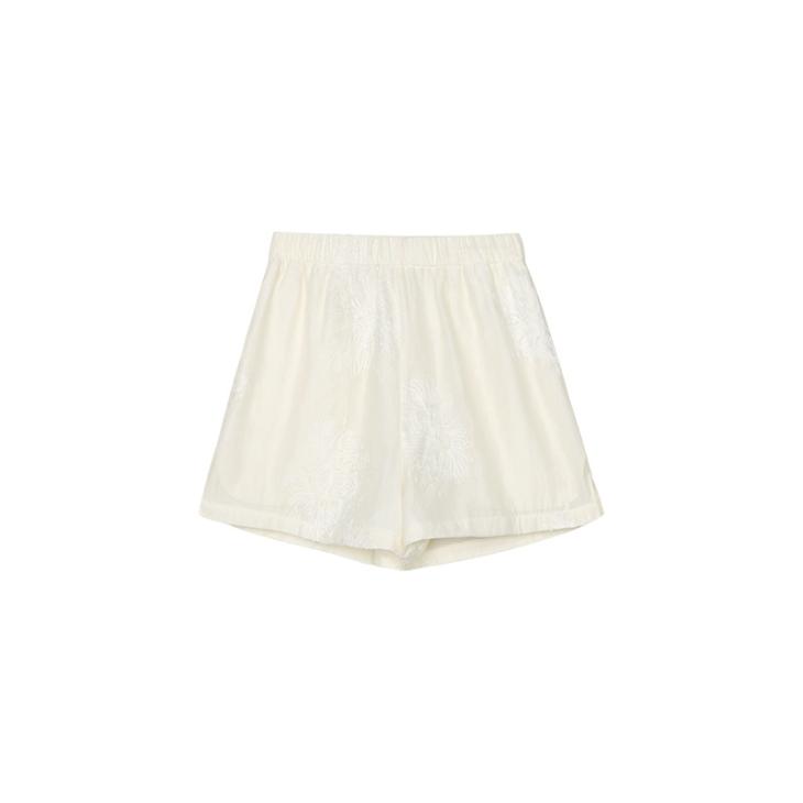 White Broderie Shorts  |  Womens Co-Ord Sets Clothing Co-Ord Sets