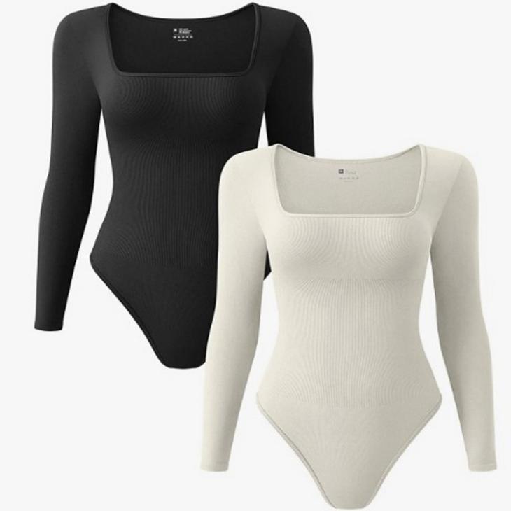 White Long Sleeve Bodysuit  |  Womens Tops & T-Shirts Clothing Tops & T-Shirts