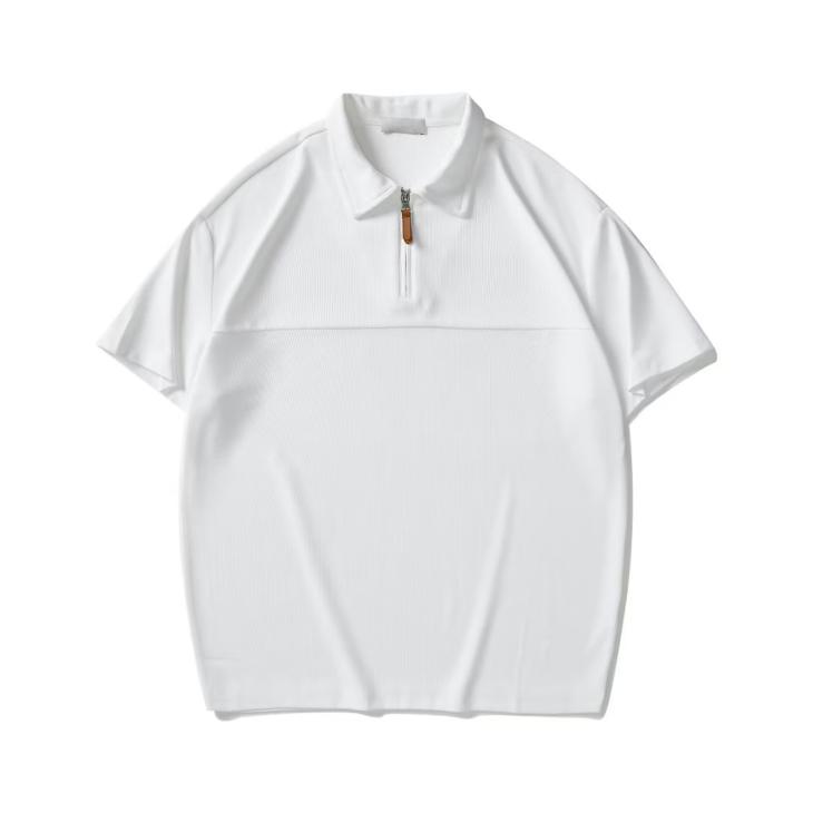 White Muscle Fit Block Polo Shirt  |  Mens Tops Clothing Mens