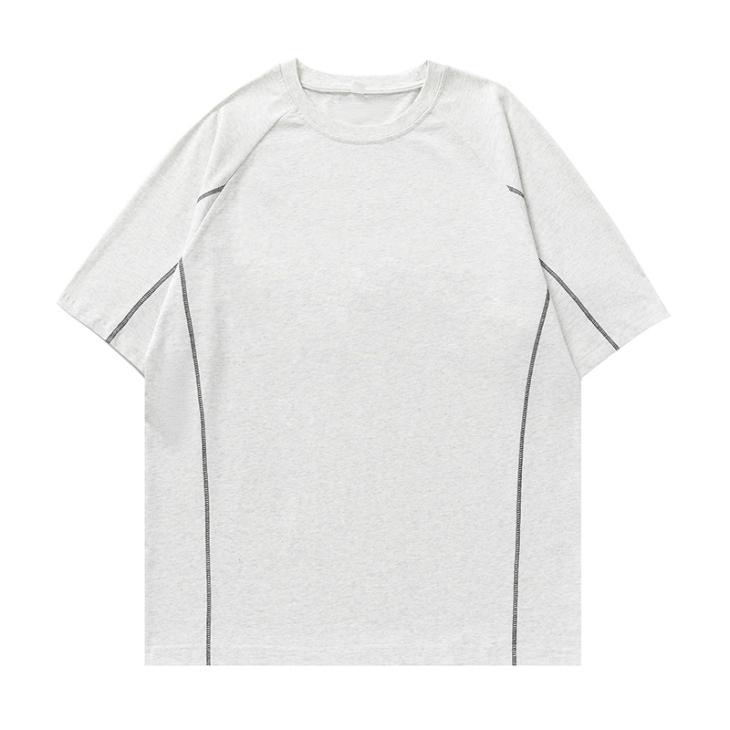 White Regular Fit Colour Block Piping T-Shirt  |  Mens T-Shirts & Vests Clothing Mens