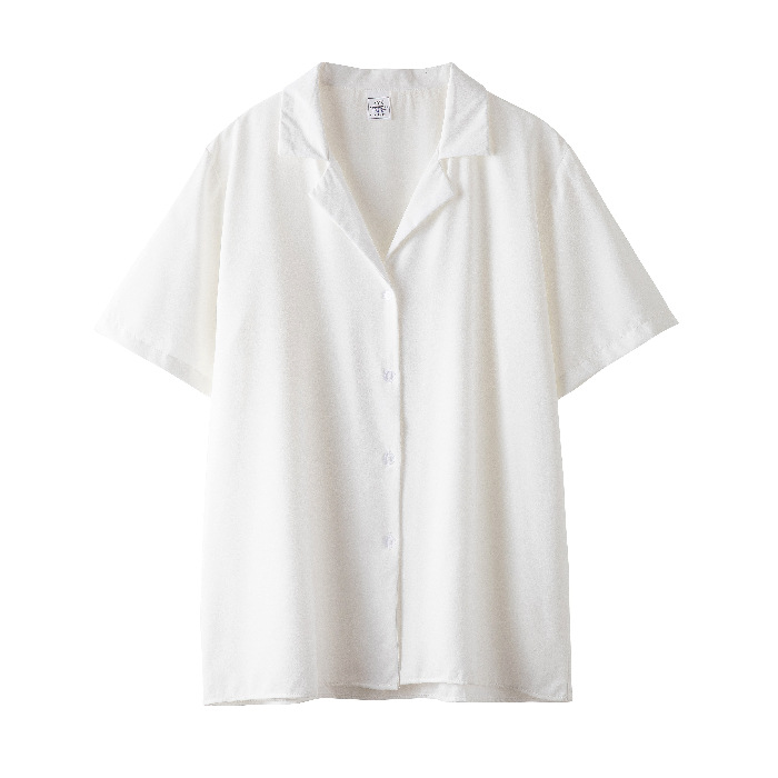 White Regular Fit Textured Revere Shirt  |  Mens Shirts Clothing Mens