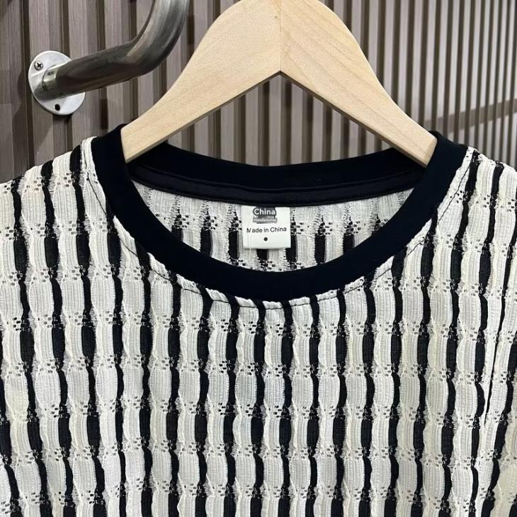 White Sequin Stripe T-Shirt  |  Womens Tops & T-Shirts Clothing Jumpers & Cardigans