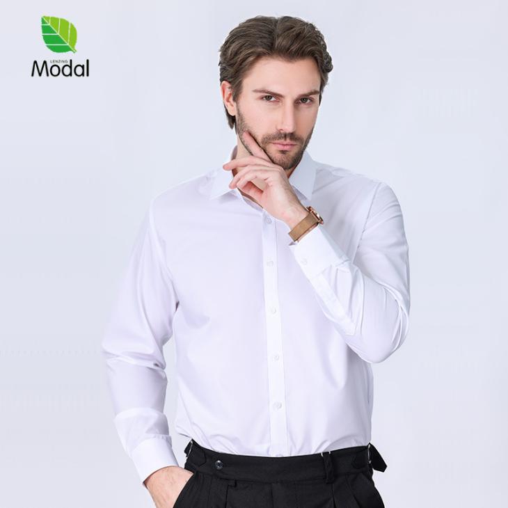 White Slim Fit Smart Shirt  |  Mens Essentials Clothing Essentials