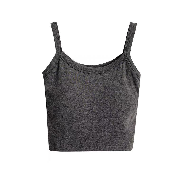 White Tipped Cami Vest Top  |  Womens Tops & T-Shirts Clothing Tops & T-Shirts