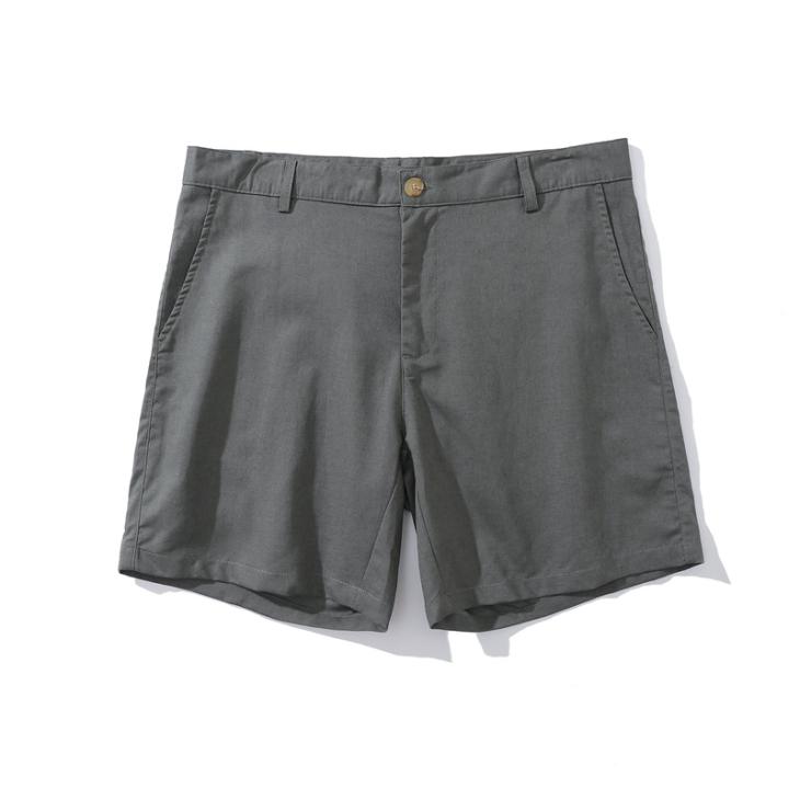 Grey Skinny Fit Chino Shorts  |  Mens Shorts Clothing Mens