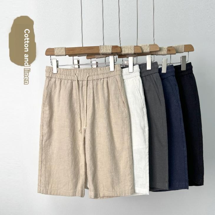 Khaki Regular Fit Plisse Shorts  |  Mens Shorts Clothing Mens