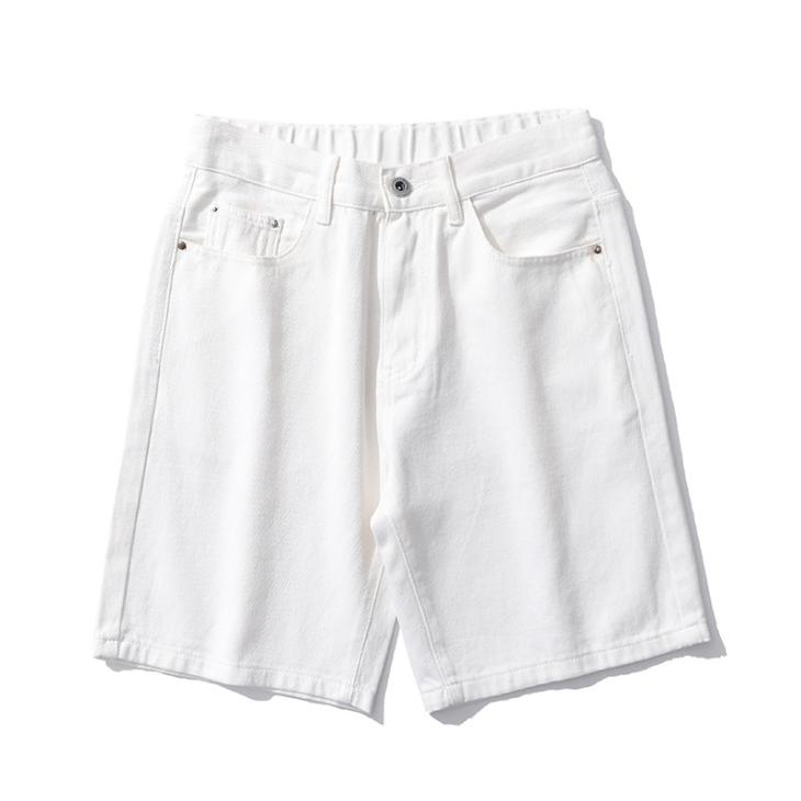 White Skinny Fit Denim Shorts  |  Mens Shorts Clothing Mens