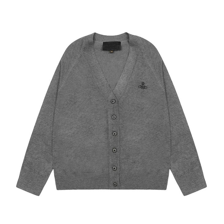 Grey Relaxed Fit Knit Cardigan  |  Mens Jumpers & Cardigans Clothing Jumpers & Cardigans