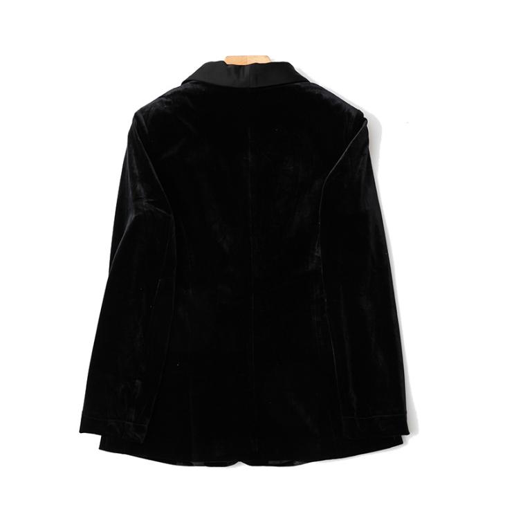 Black Regular Fit Velvet Tux Jacket  |  Mens Lazers Clothing Lazers