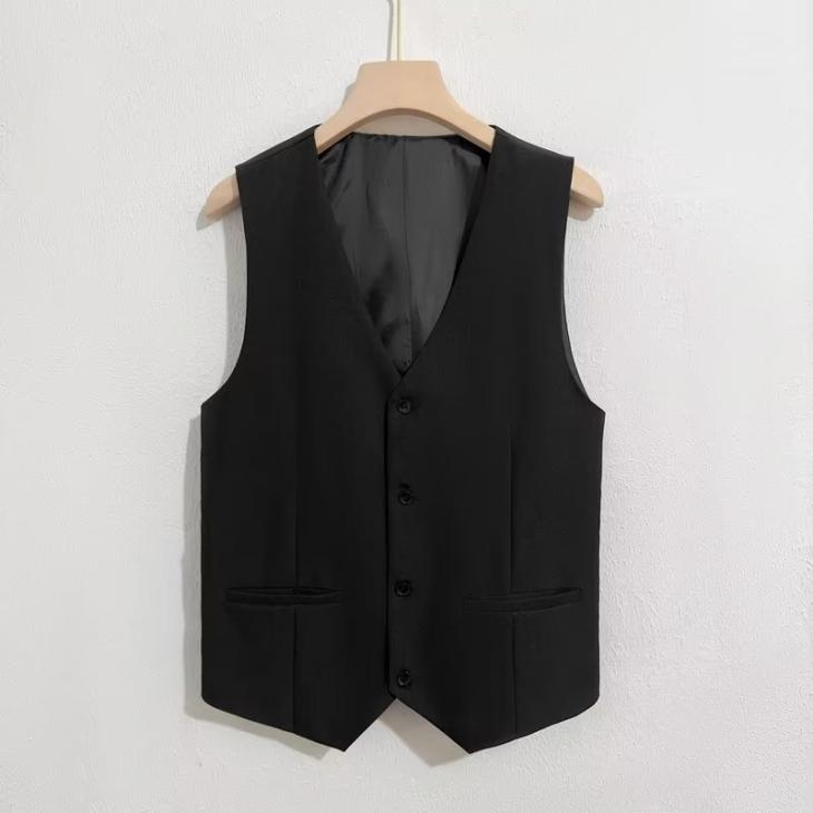 Navy Slim Fit Waistcoat  |  Mens Essentials Clothing Essentials